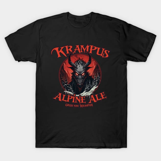 Krampus Alpine Ale! T-Shirt by Hiraeth Tees